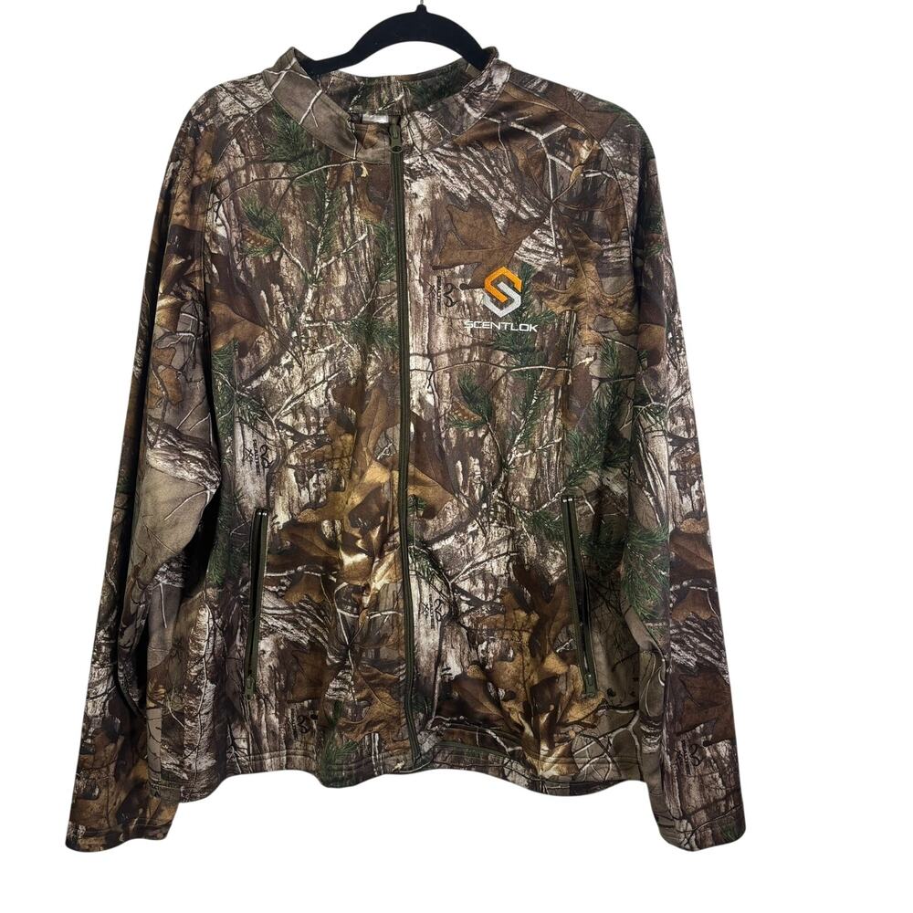 ScentLok Mens 2XL Realtree Xtra Camo Full Zip Hunting Jacket Scent Control